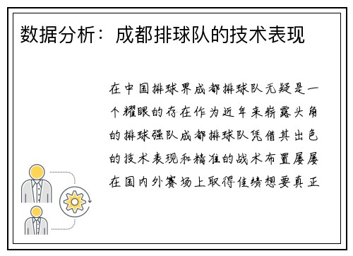 数据分析：成都排球队的技术表现